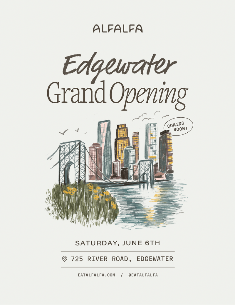We're opening in Edgewater, New Jersey